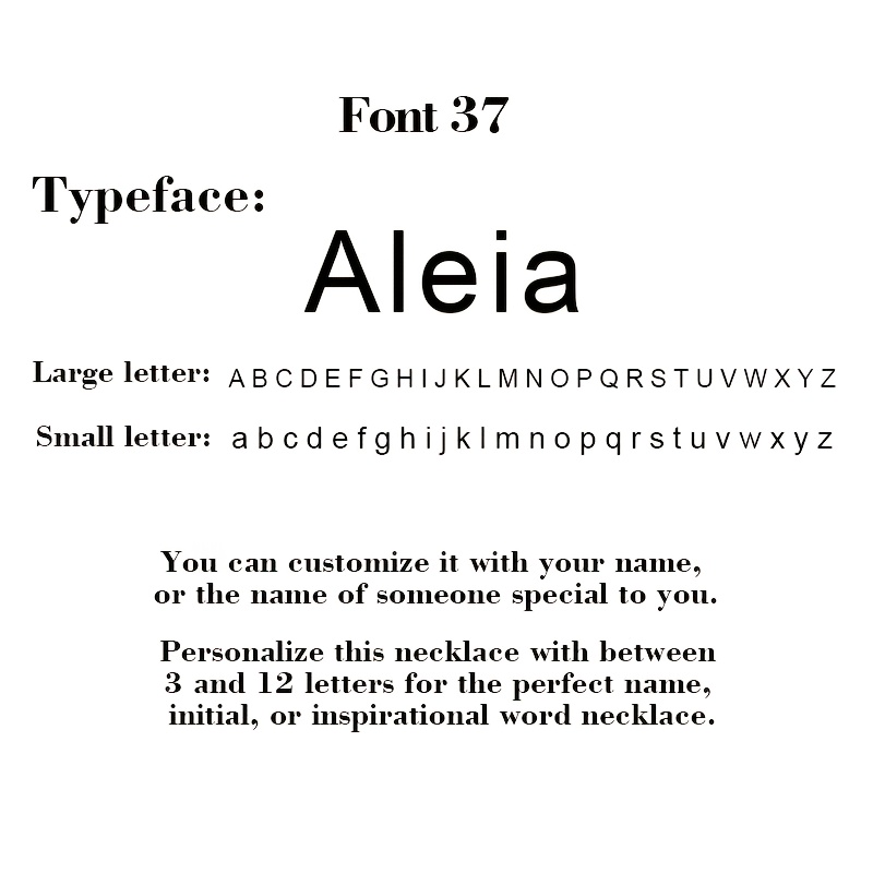 Personalized 304L Stainless Hollow-out Font Name Necklace